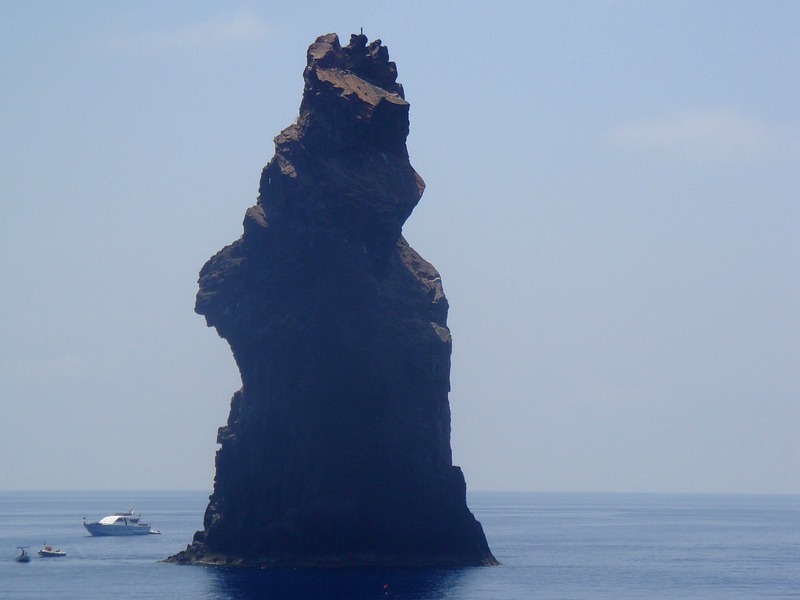 Aeolian Islands private sailing — La Canna — 74 m basalt spire